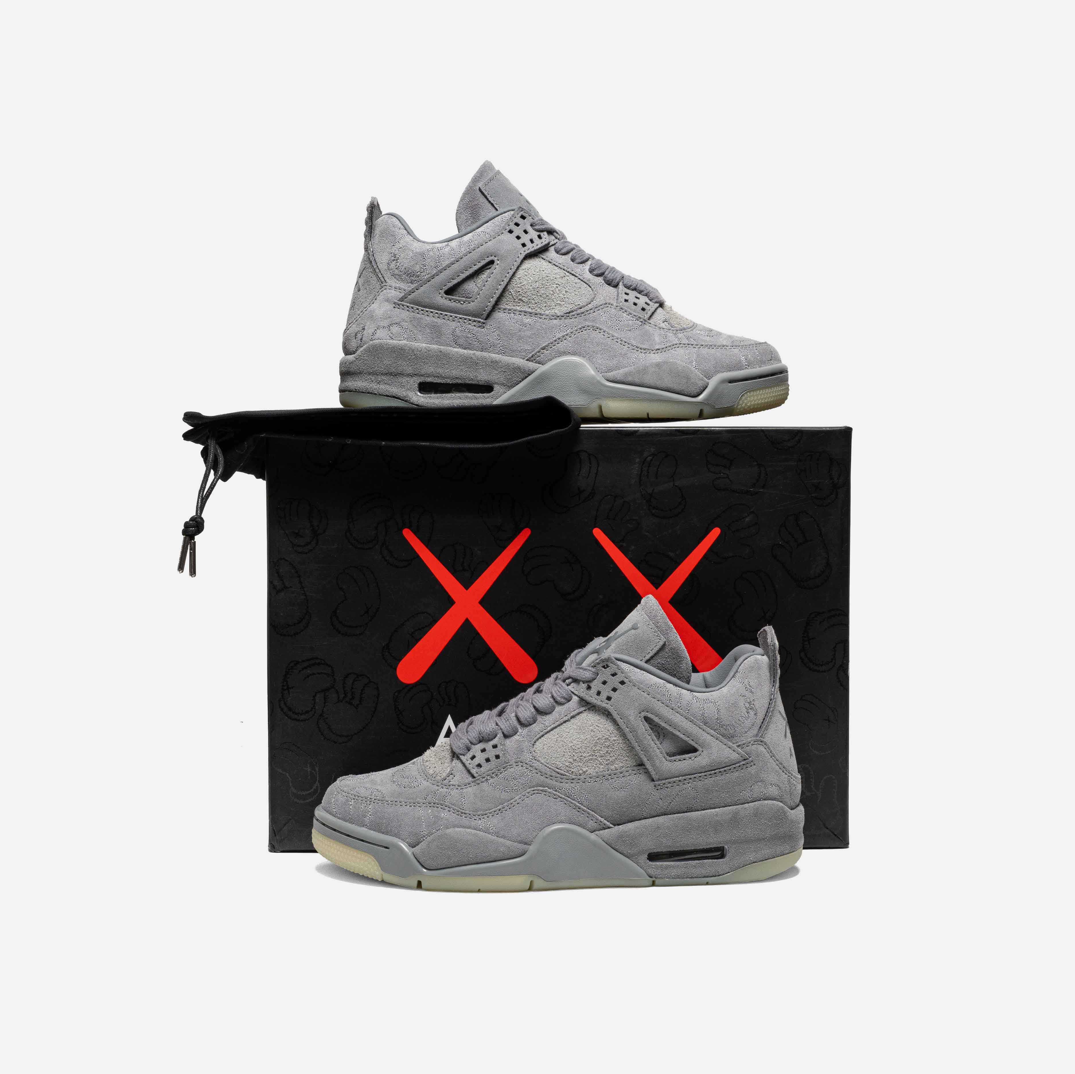 JORDAN 4 RETRO KAWS "COOL GREY"