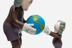 KAWS THE PROMISE VYNIL FIGURE BROWN